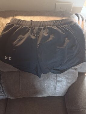 Under Armour Black Women's Running Shorts with Logo
